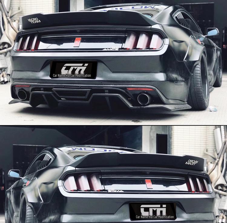 Carbon Fiber Spoiler Body Kit for 15-23 Ford Mustang: Modified Pressure Tail Wing for Three Generations