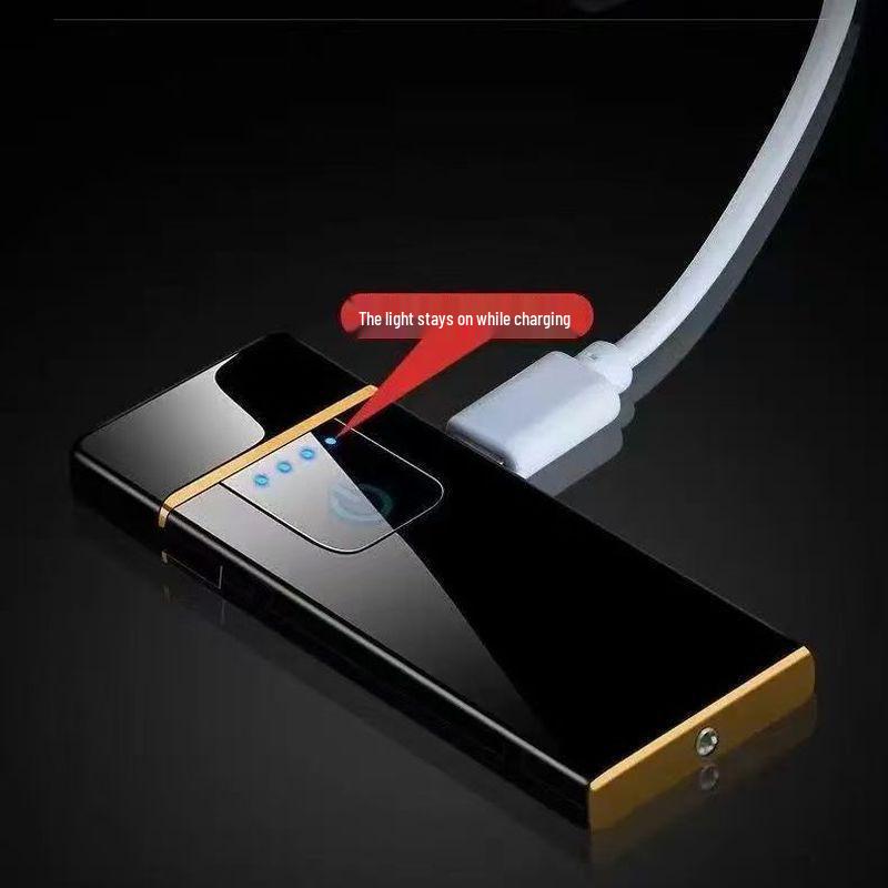 High-Power Rechargeable Windproof Flip Lighter for Men