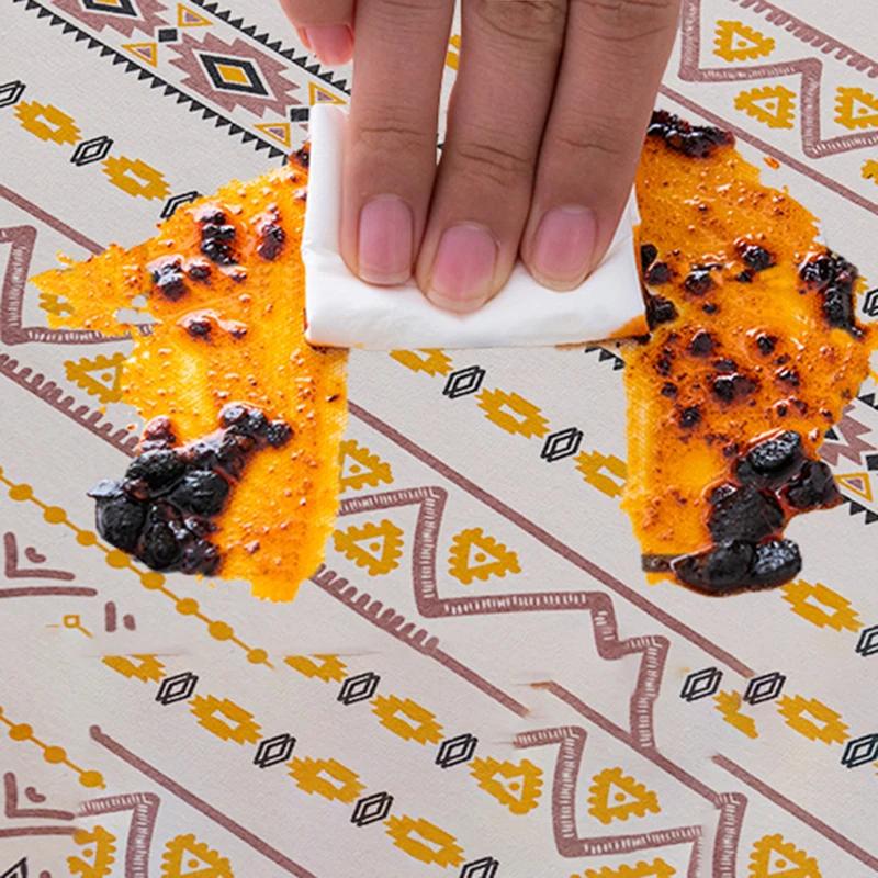 Богемная водостойкая скатерть для прямоугольного стола, хлопковое льняное покрытие для стола для кухни, обеденная столешница, декор, скатерть, накидка