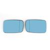 Pair Blue Door Wing Mirror Glass Heated For BMW E38 1995-2001 E39 2000-2003
