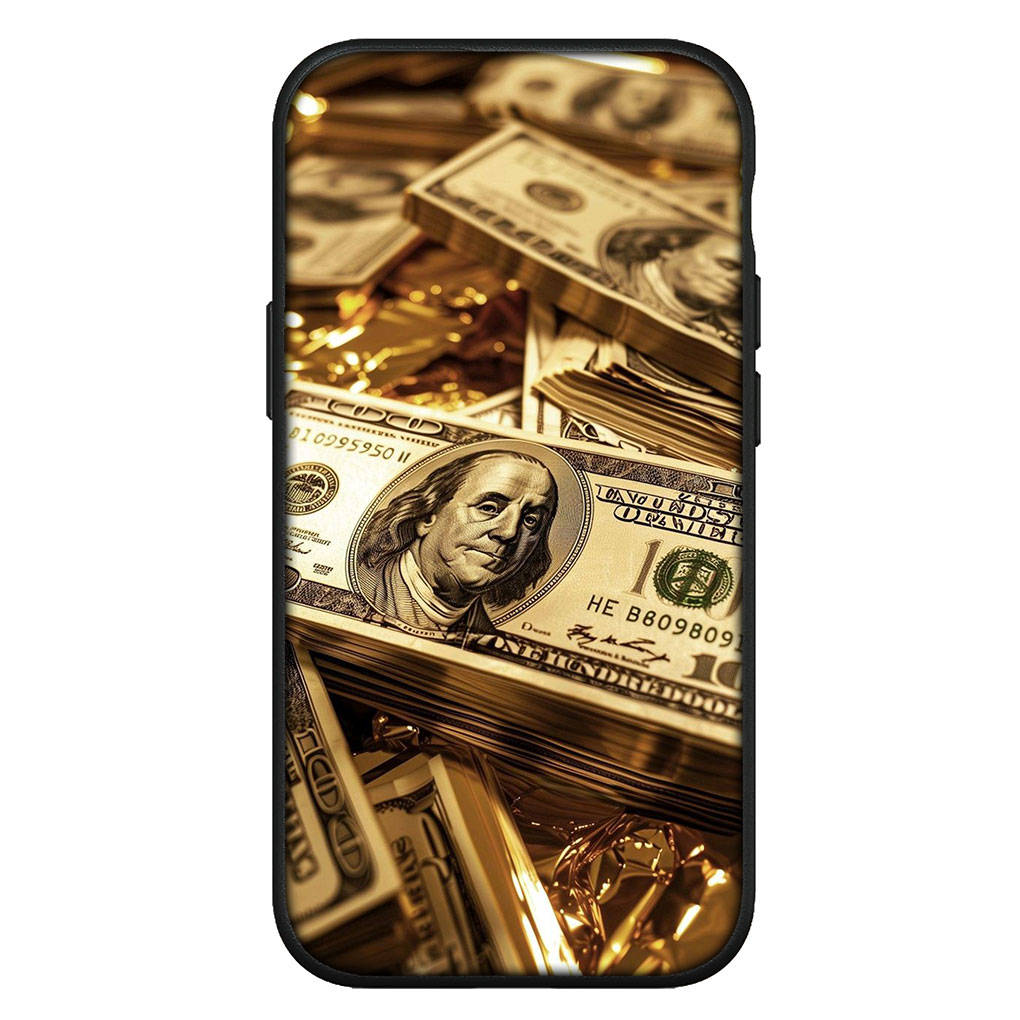 Чехол для iPhone 16 15 Xiaomi Redmi Note 14 13 12 11 Pro Max X 8 9 16e Samsung Galaxy S25 S24 S23 Moto G85 OPPO Huawei Money 100 Dollars 1 Phone Case