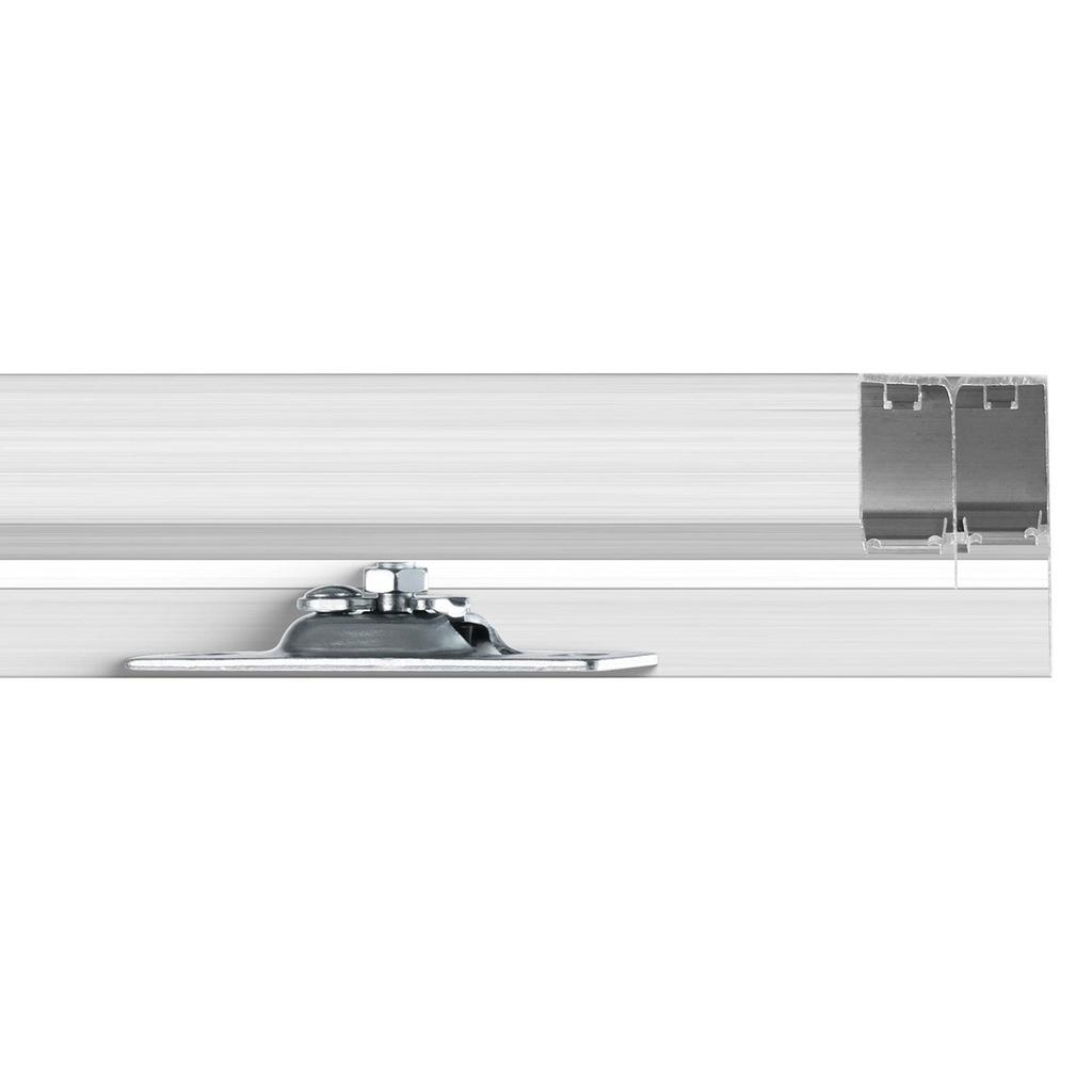 Bypass Door Hardware 5ft Bypass Closet Door Track Kit for 2 Door System