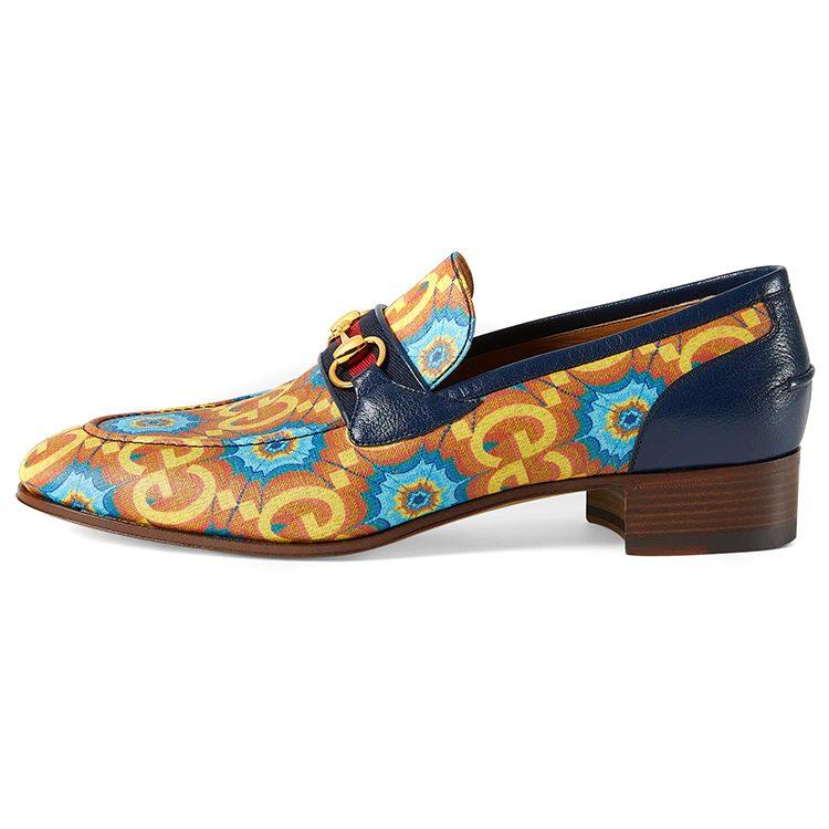 Gucci Кеды к 100-летию Мужские Сине-Желтые 677080 UL910 4060