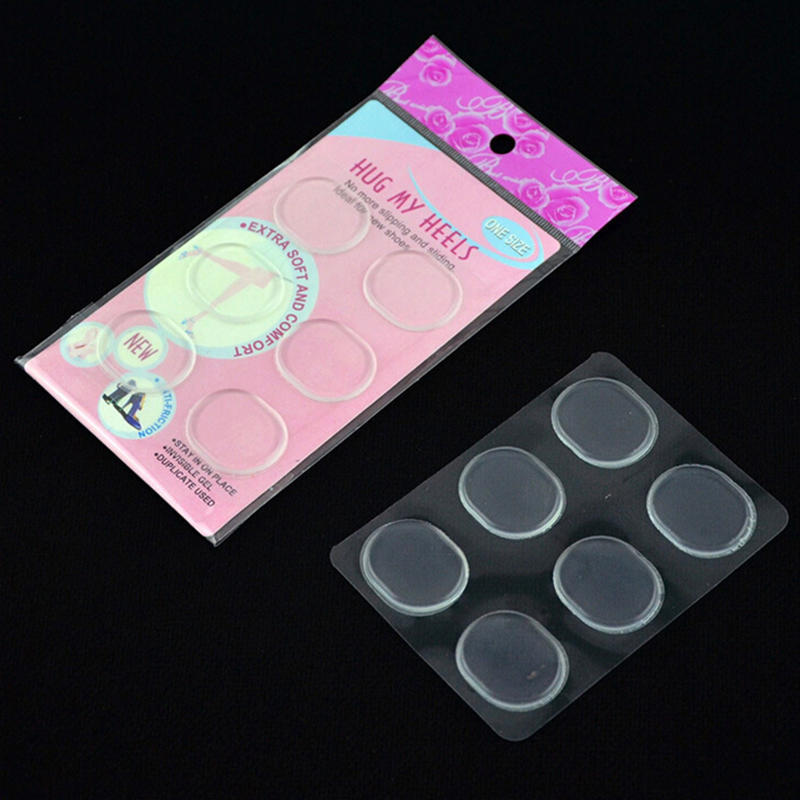 6X Silicone Gel Shoe Insole Inserts Pad Cushion Foot Care Heel Grips Liner