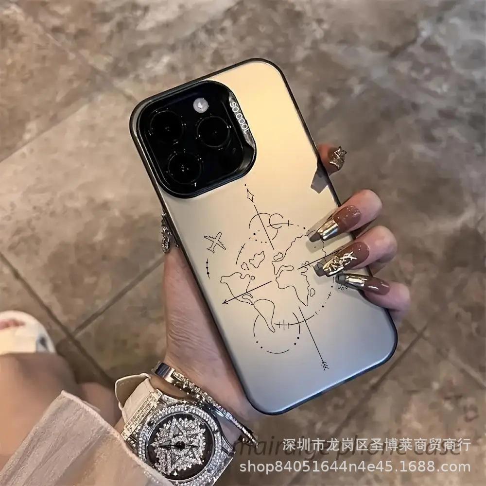 Авиация Самолет Apple 15 Цвет Серебристый iPhone14promax Креативный 13/11 Матовый 16 Защитный Чехол 17