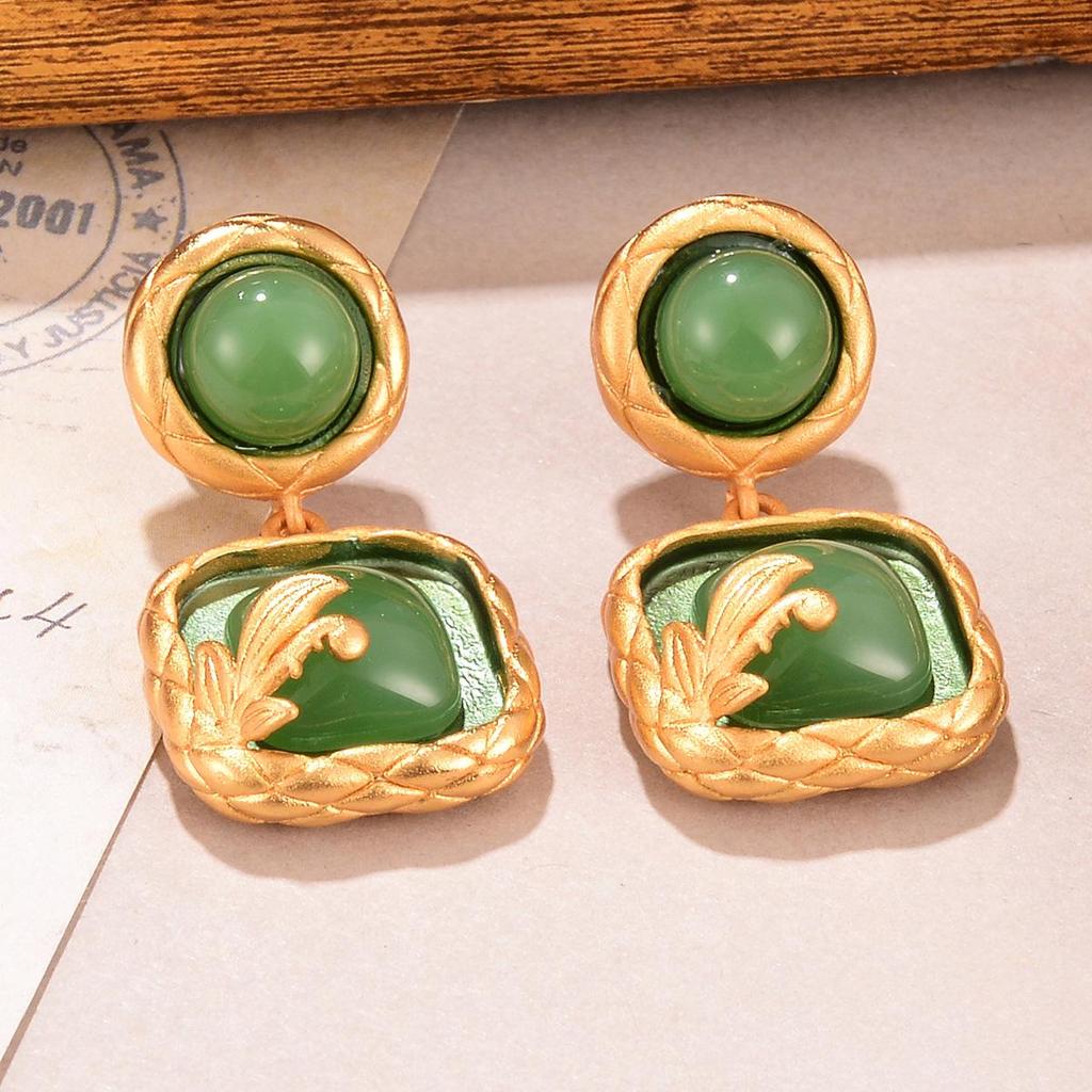 Серьги-бабочки из бирюзового жемчуга: Серия градиентной масляной живописи с кисточками для женщин