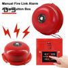 Manual Call Point Alarm Strike Type Electric Bell 100dB Loud Volume Design Easy Installation Compact Internal Strike Alarm Bell