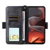 For Motorola Moto G15 Power 4G/G15 4G Leather Case Magnetic Closure Wallet Stand Phone Cover with Crossbody Strap