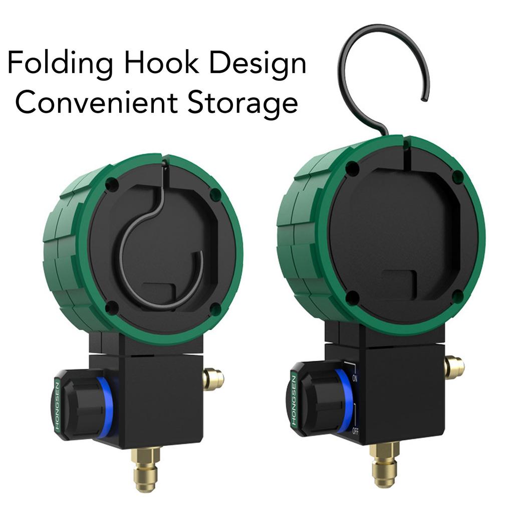 HVAC Vacuum Gauge Tester Power Saving Overpressure Alarm Digital HVAC Gauge Timed Shutdown for Air Conditioning Fluoridation