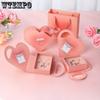 10pcs Heart-Shaped Jewelry Gift Box with Pink Cushion Gift Boxes with Ribbon Luxury Cardboard Jewelry Boxes Storage Box Gift Wrap Box