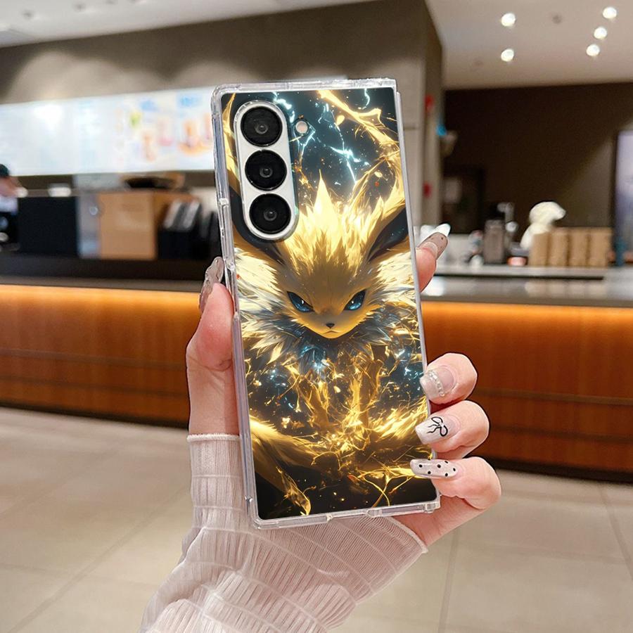 Прозрачный Мягкий Чехол для Телефона для Samsung Galaxy ZFold6 Z Fold 7 6 5 4 3 ZFold4 ZFold3 ZFold7 ZFold5 Горячий Аниме Покемон