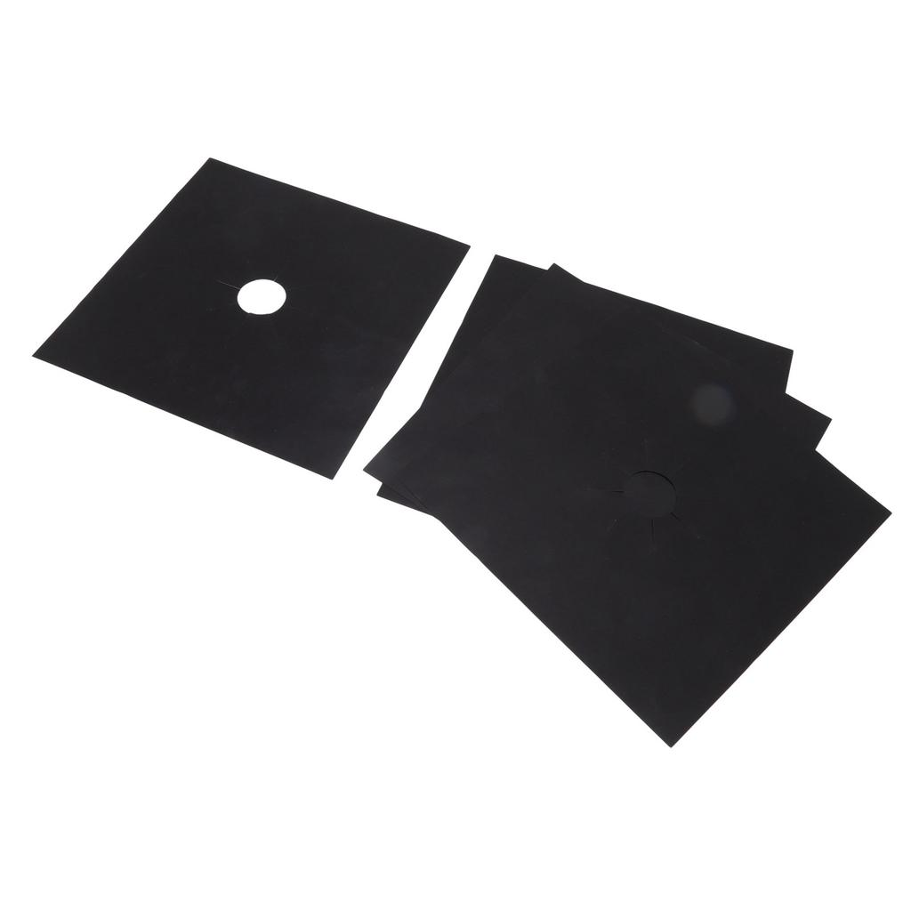 4 шт. Крышка горелки плиты с антипригарным покрытием PTFE для газовой плиты, защитная накладка для кухни