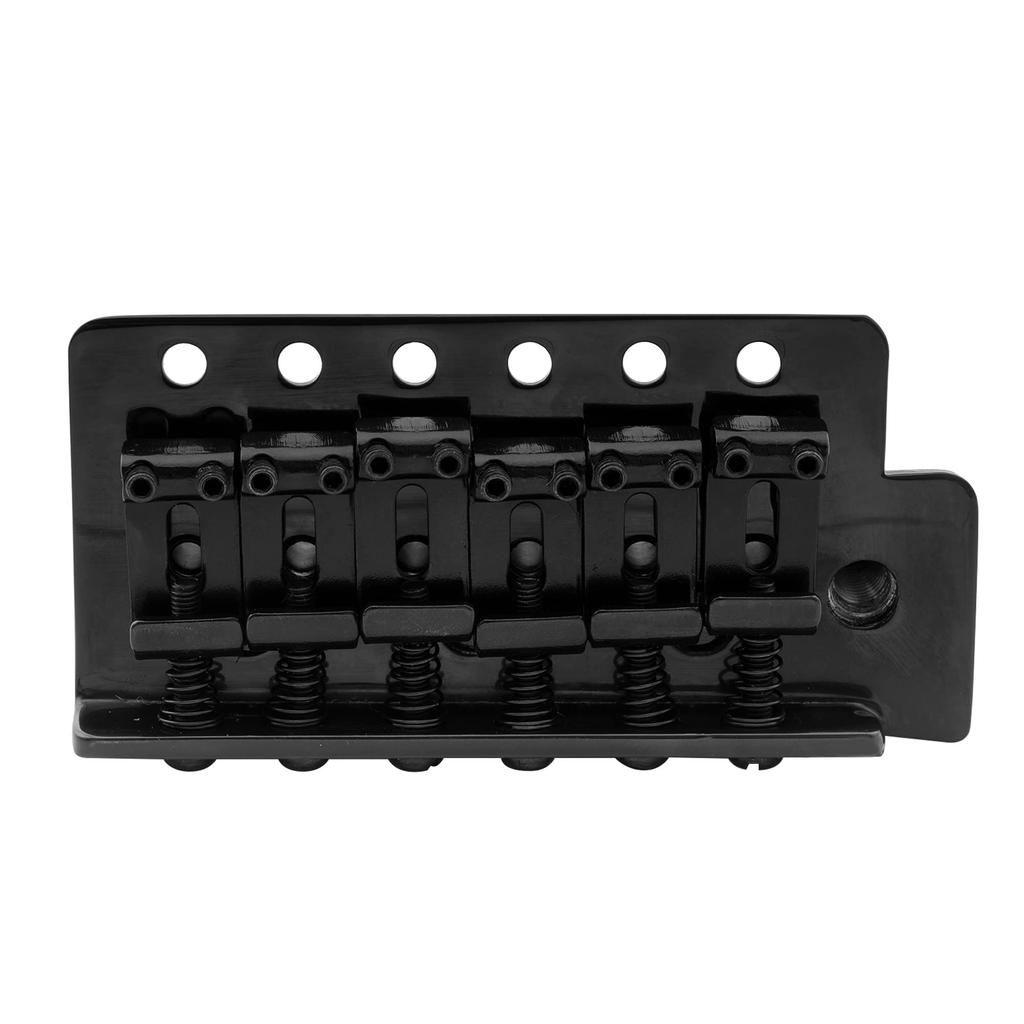 Musiclily Pro 10.5mm Vintage 6-Point Tremolo Unit Bridge with 36mm Solid Brass Block for Squier Stratocaster Electric Guitars, Black
