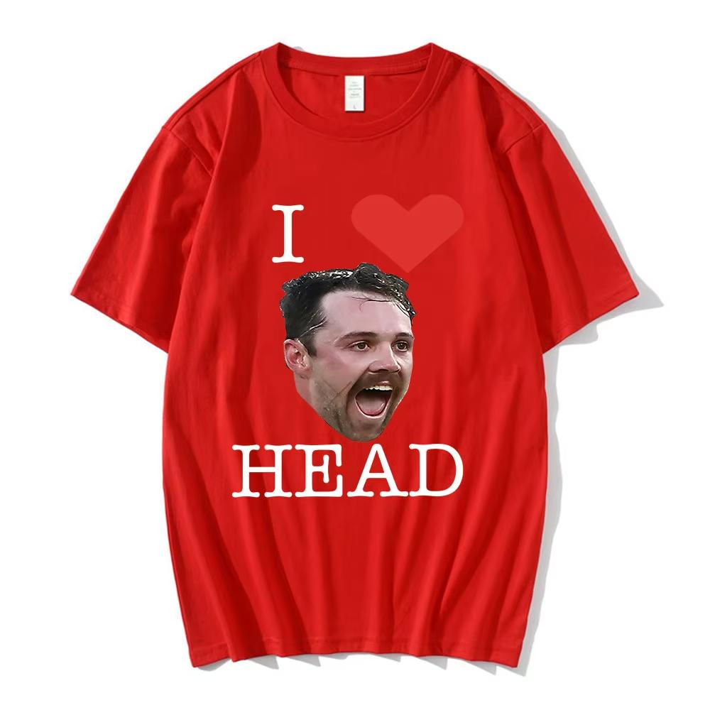 2026 New I Love Travis Head Cricket Player Funny Meme Tshirt Unisexs Clothing Women Fashion Vintage Casual Tshirt Summer
