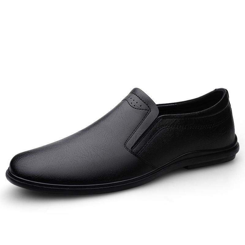 Модная мужская обувь из натуральной кожи, повседневная, роскошного бренда, мягкие мужские лоферы, мокасины, дышащая обувь слипоны, мужские лодочки, большие размеры 35-46