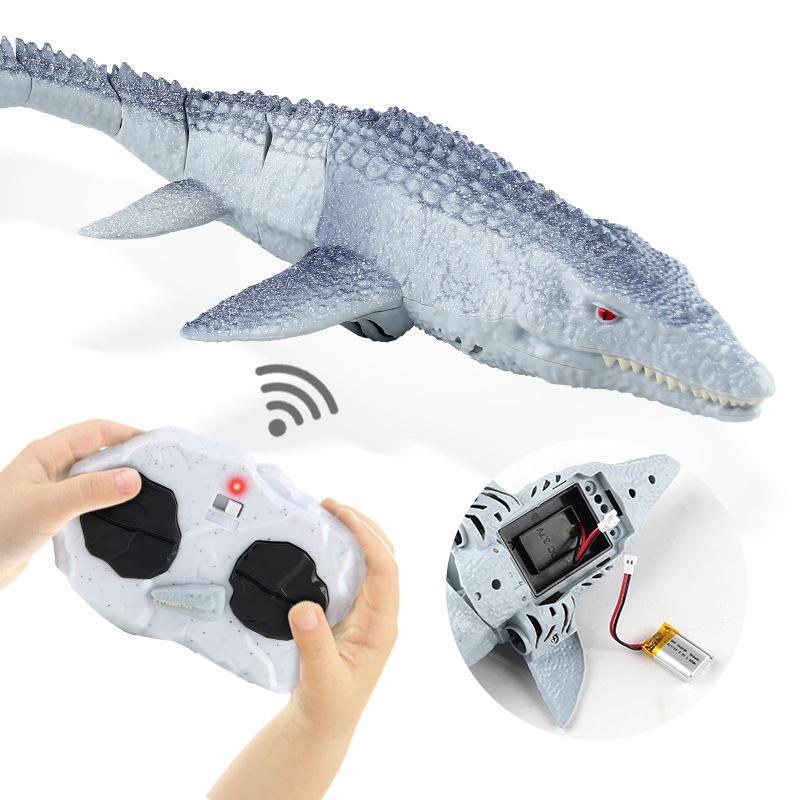 Electric 2.4G Remote Control Mosasaur Toys Educational Electric Swimming Dinosaur Children'S Dinosaur Model Toys