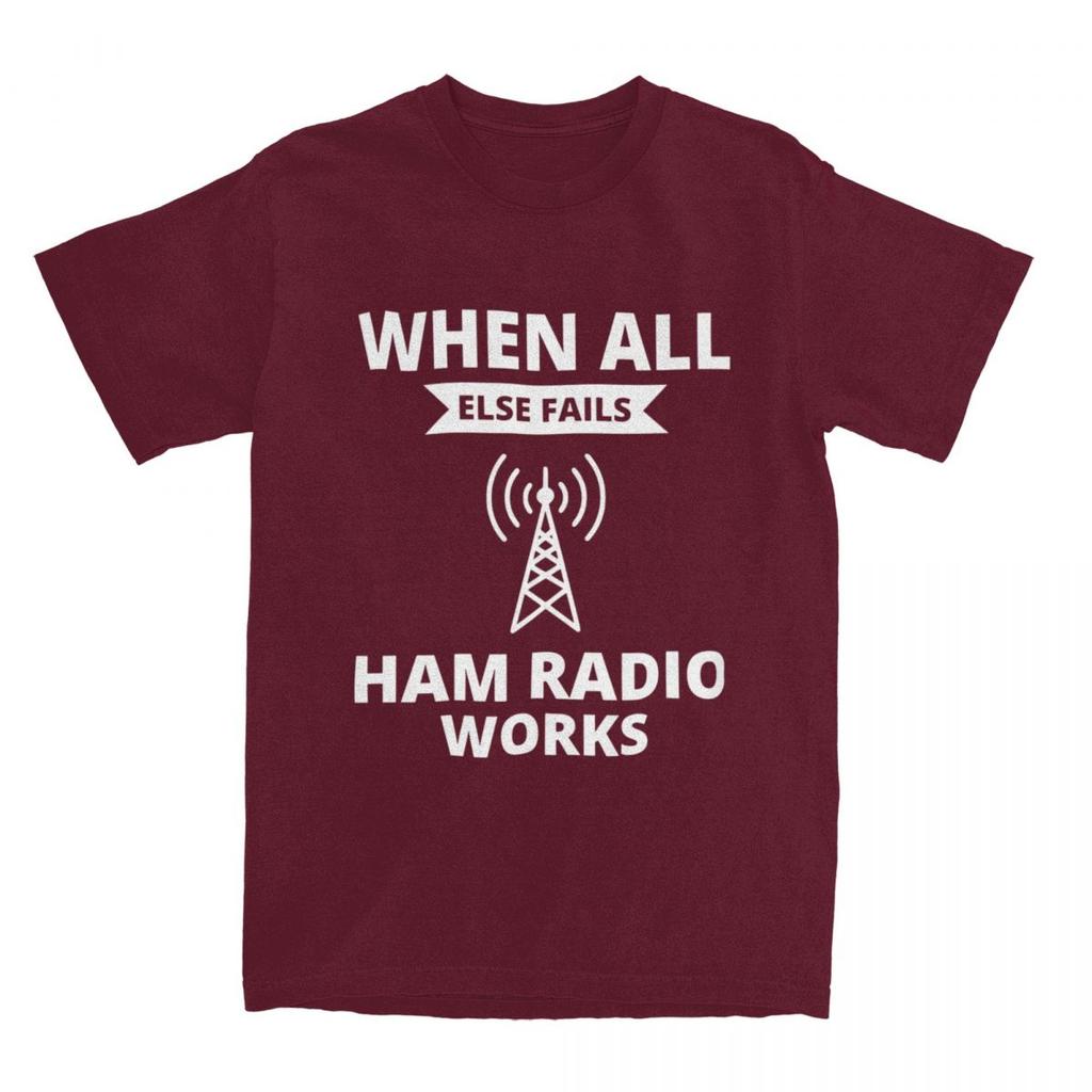 Amateur Ham Radio Operator T Shirt Summer Humor Y2K Retro T-Shirts 100 Cotton Tee Shirt For Male Short Sleeve Casual Clothes