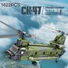 1622 шт. CH-47 «Чинук», транспортный самолет, строительные блоки, военный вооруженный вертолет, модель истребителя, кирпичи, детские игрушки, рождественские подарки