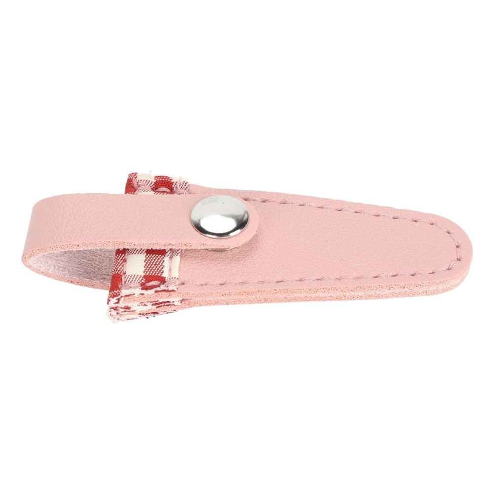 Wine Red Scissors Protective Cover Protective PU Leather Scissors Cover For Sewing