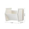 Quadrate Pen Container Plastic Stationery Storage Box Portable Pencil Holder  Office
