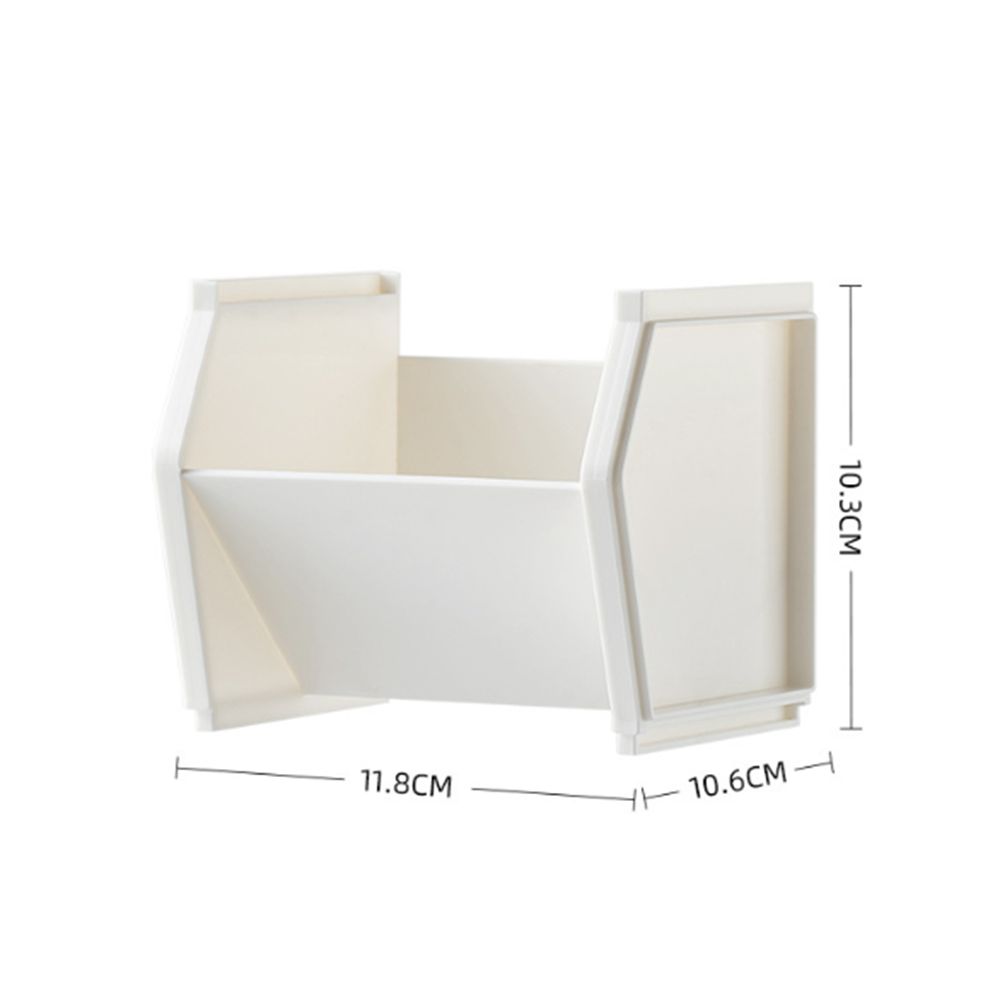 Quadrate Pen Container Plastic Stationery Storage Box Portable Pencil Holder  Office