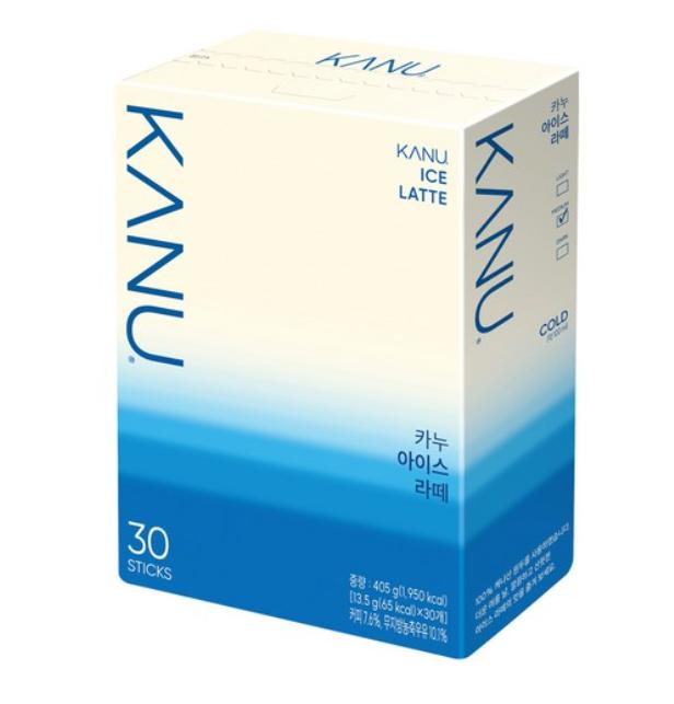 Kanu Ice Latte – 30 Sticks | Korean Instant Iced Coffee Mix | Creamy & Refreshing