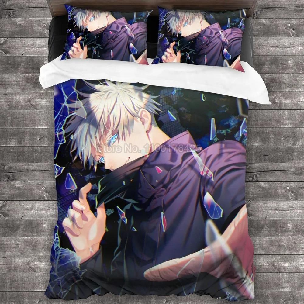 Jujutsu Kaisen Bedding Set Japan Famous Anime Duvet Cover Sets Comforter Bedclothes Twin Queen King Single Size Kids Gift
