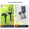 9 LEDs Solar Spotlights,Outdoor IP65 Waterproof,Brightness Adjustable for Garden Backyard Driveway Patio Law Decor Spot Lights