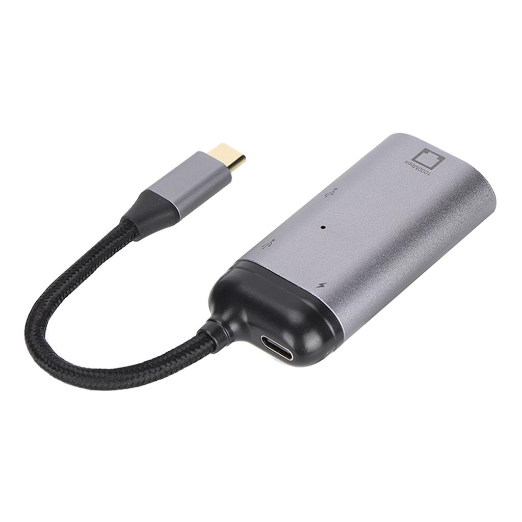 Многофункциональный адаптер 3-в-1 Type C, Type C Male на RJ45, PD, USB A Female