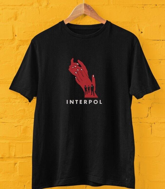 РАСПРОДАЖА Футболка с принтом Interpol Band Great Men's Womens Top Tee, классический стиль, унисекс