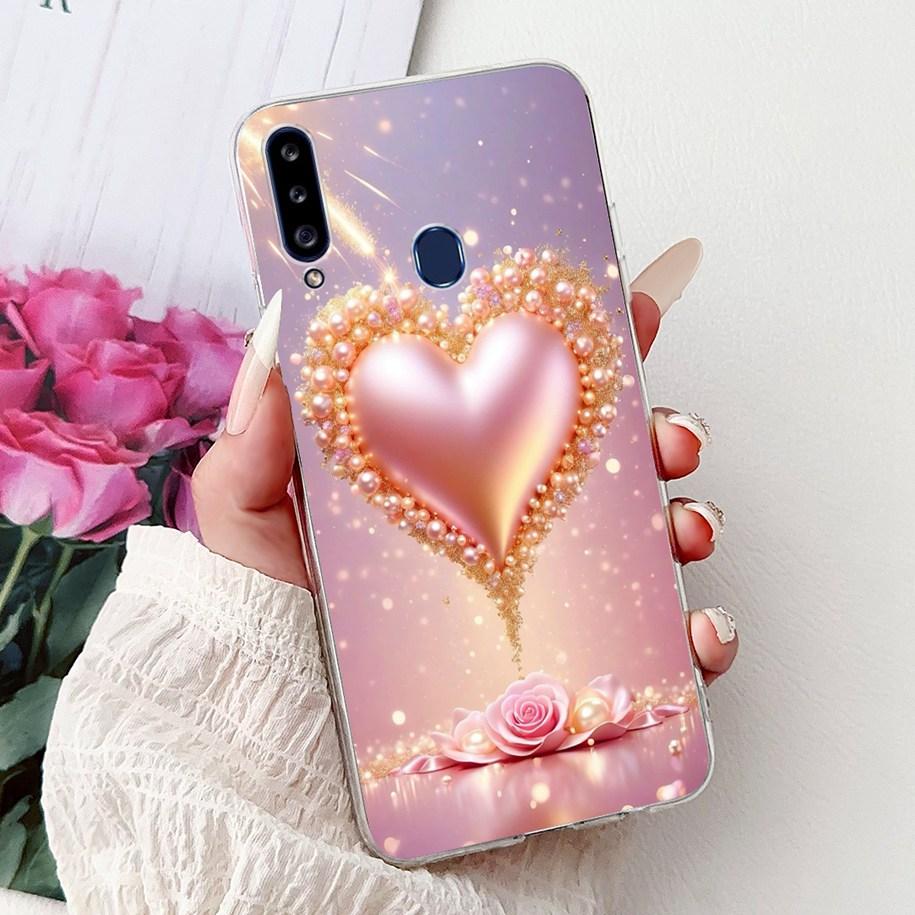 Case For Samsung Galaxy A20 A20e A20s Cover Fashion Flower Butterfly Soft Silicone Clear Bumper For Samsung A30 A 30 A 20 Covers