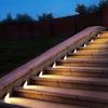 Solar Step Light Super Bright Auto On/Off Rechargeable Easy Installation Warm Ambiance Outdoor IP68 Waterproof Solar-powered Deck Light