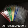 10 pcs File Bag Stationery Clear Plastic Bag Translucent Folder student kids stationery  A4/A5/A6 Size Document Bag File Folder