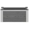 Raised Garden Bed Gray 50 x 30 x 22 cm WPC and Aluminum