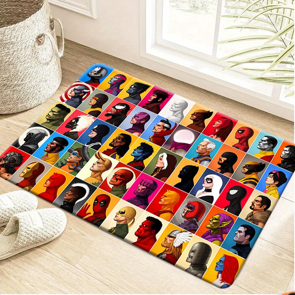 Authorized MARVEL, 1pc, Floor Mat, Designed with Themes of Superheroes And Classic Film Heroes, Available in Multiple Sizes, S