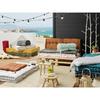Matelas de sol avec pompons déperlant - Anti-UV Outdoor "Kala" en Coton 60 x 120 cm l'Effet Papillon - Kala Safran -