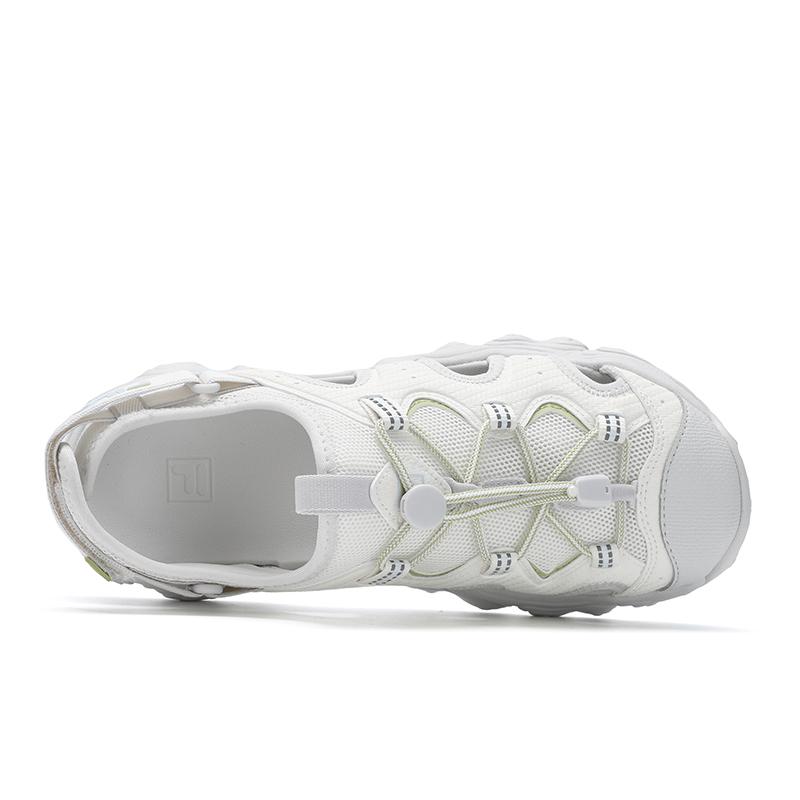 Fila Fluid 5 Сандалии Кошачья лапка Крик Походные Универсальные Модные Модные Повседневные Ретро Пляжные сандалии Женские сандалии Белый Серый F12W522401FSN