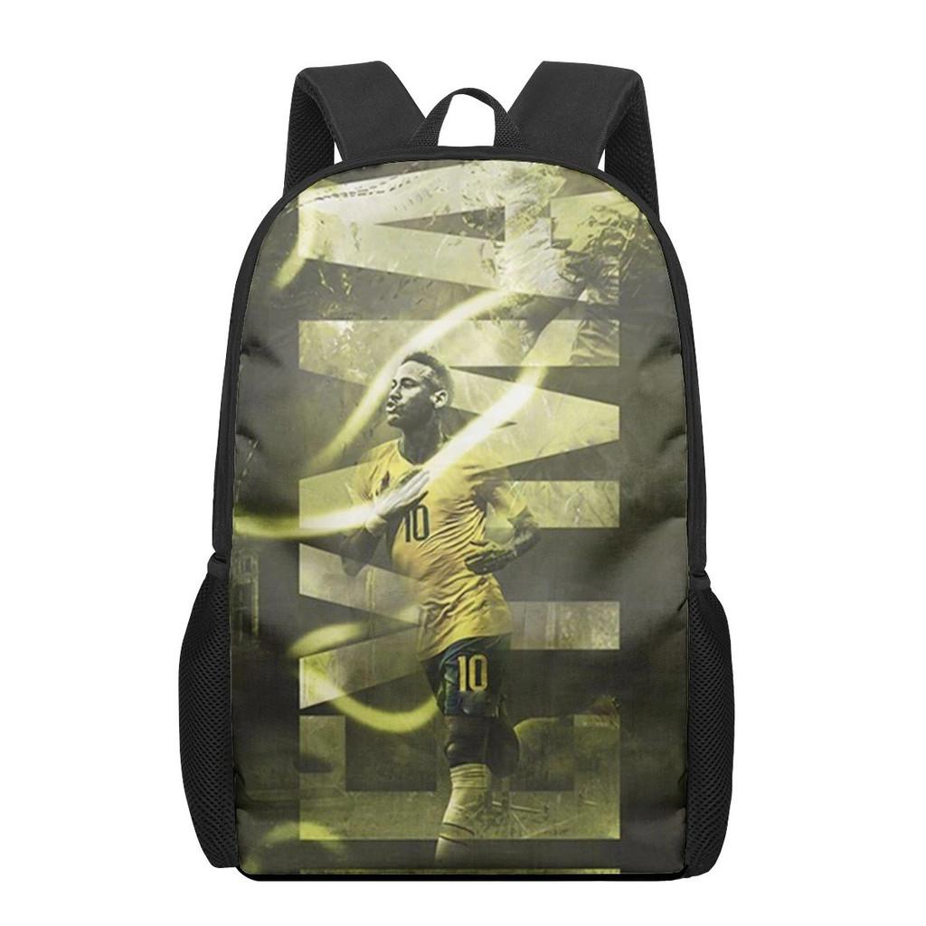 Тематический спортивный студенческий рюкзак Месси из дышащей ткани для начального образования