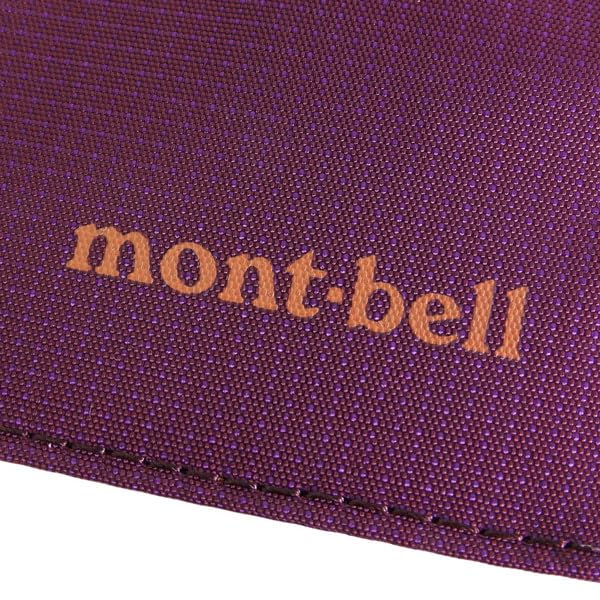 [Montbell] Мужской складной кошелек, компактный плоский нейлоновый кошелек 1133371, дизайн с защитой от считывания карт (фиолетовый (PU))