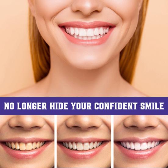 30ML Purple-color Teeth Whitening Toothpaste Teeth Stain Removal Gums Care Deep Cleaning Color Corrector Brightening Toothpaste