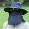 Рыболовная шляпа дышащая с широкими полями солнцезащитная портативная для улицы и пляжа со съемным клапаном для шеи