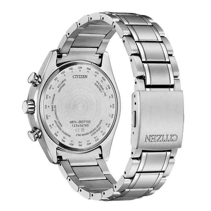 Citizen Herren Analog Eco-Drive Funk 32025924, Silver, One Size, Modern