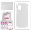 apgo Protective Skin Sticker for the Back+sides Compatible with Samsung Galaxy A31, Full Wrap Film, Foil, Vinyl - Pattern Transparent Carbon