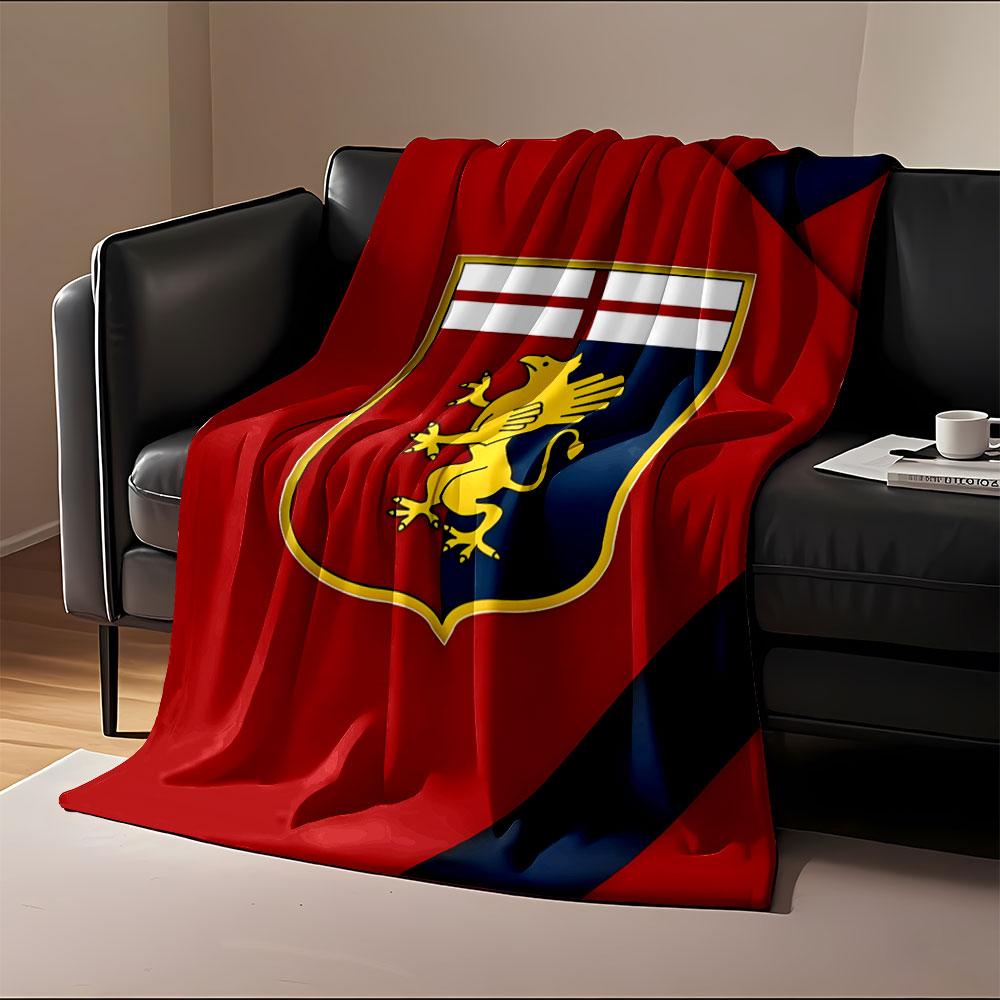 "Red and Blue Griffin Shield Design" print blanket soft and cozy perfect for the living room bed sofa or a nap,gift