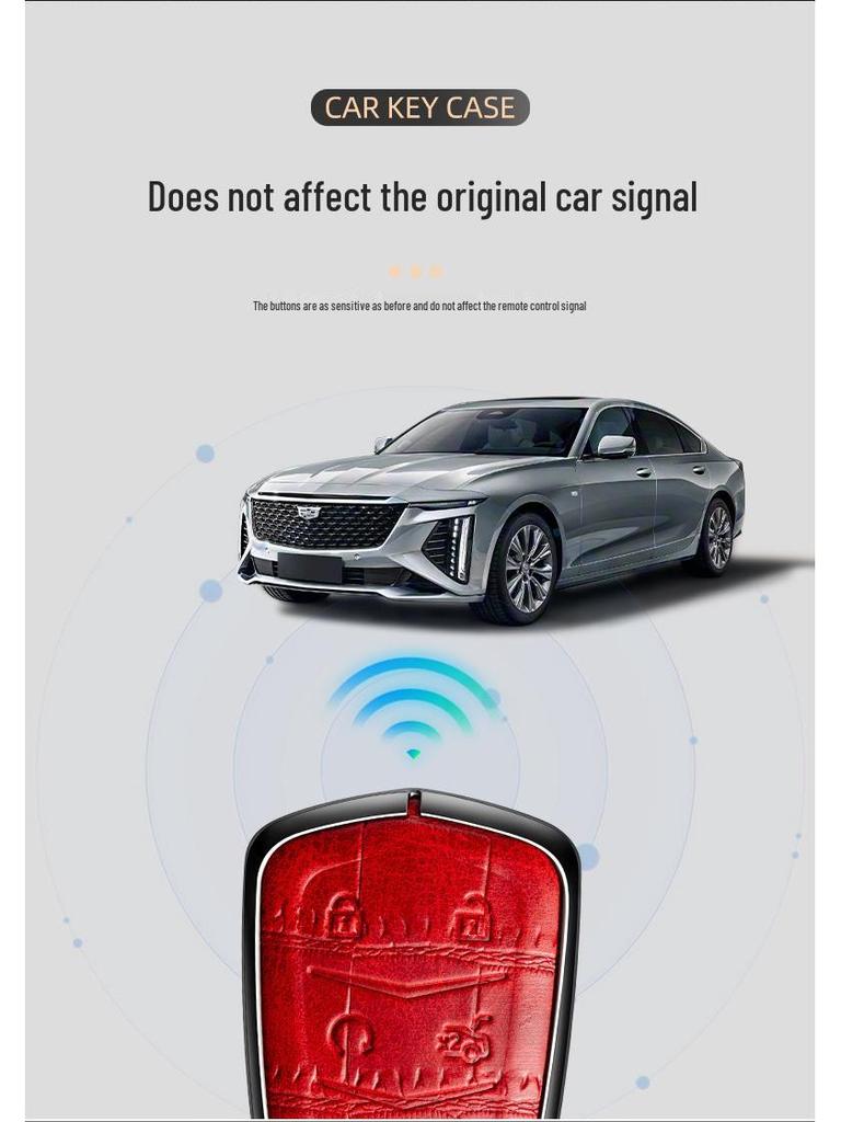 Кожаный чехол для ключей Cadillac XT5/CT6/XT4/XTS для мужчин и женщин
