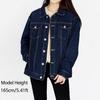 Jeans Jacket for Women Basic Denim Jacket Date Outfits Korea Fashion
