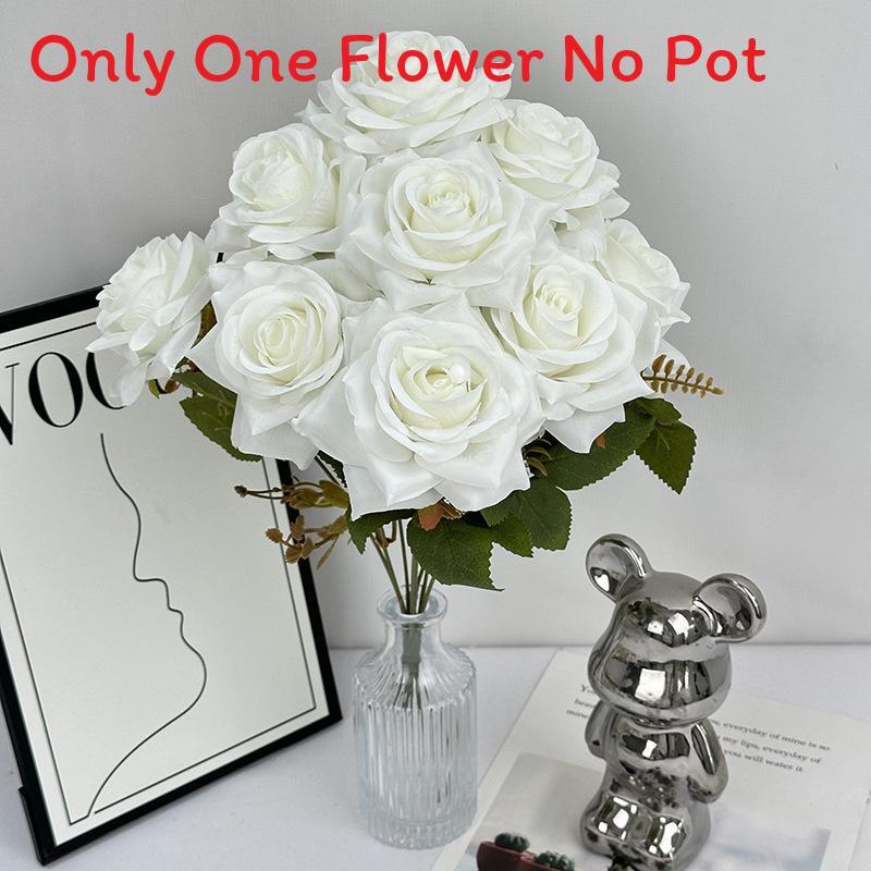 Handmade Faux Rose Flower Decor With Silk Material For Home And Event Styling