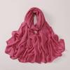 Soft Wide Edge Thin Modal Single Color Cotton Breathable Scarf Shawl Large Size 85 * 180CM