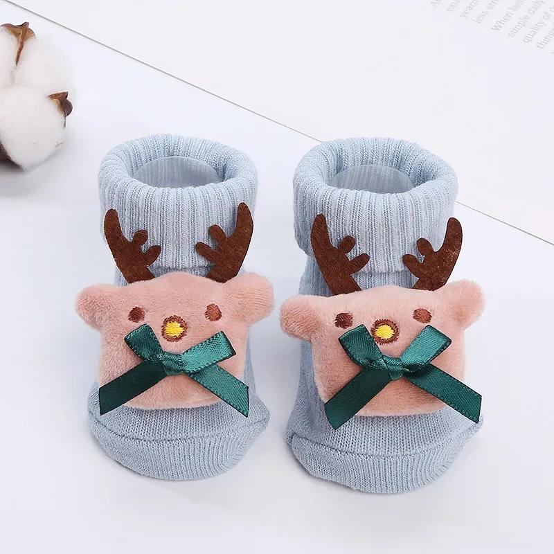 Kawaii Cotton Soft Socks for Newborn Infant Baby Cartoon Animal 3D Doll Socks for Boys Girls Infant Toddler Floor Socks