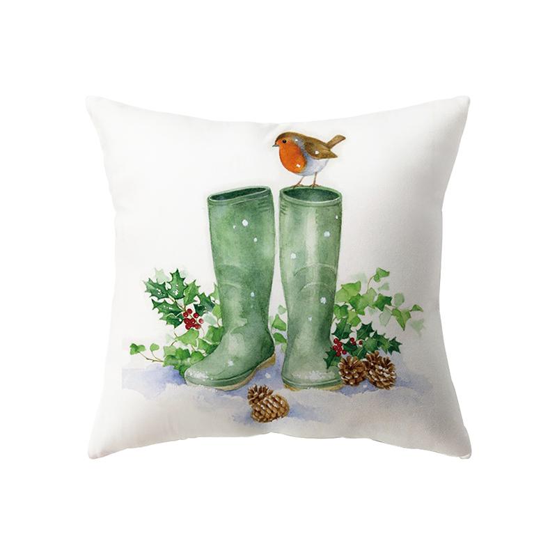 Рождественские украшения с рождественским принтом, чехол для подушки, украшение для дома, гостиной, дивана, подушка, наволочка